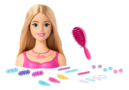 Barbie Cabeza De Peinado Y 20 Accesorios Mattel