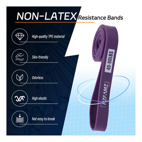 Bandas De Resistencia No Látex, Bandas De Asistencia A Pull