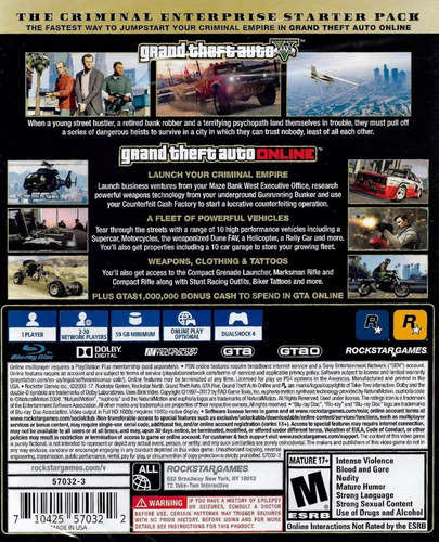 Imagen 5 de 5 de ..:: Gta Grand Theft Auto 5 Premium ::.. Para Ps4 En Gamewow