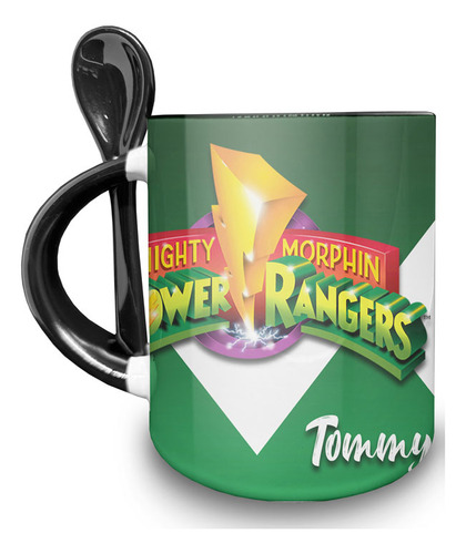 Taza Cuchara 11oz - Tommy - Power Rangers - Green Ranger