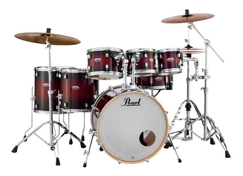 Batería Decade Maple 7 Piezas Dmp7pch-261 Color Gloss Deep Red Burst