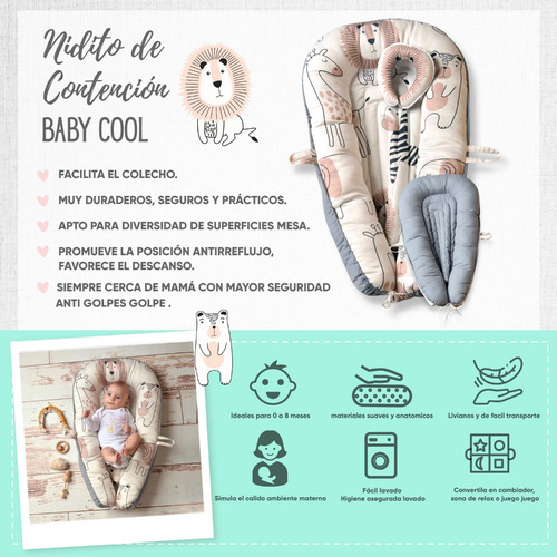 Nidito De Contención Bebé Colecho + ¡kit De Regalo!