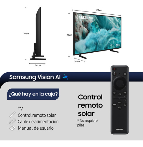 Smart Tv Samsung 55 Qled Q7fa 4k Vision Ai (2025)