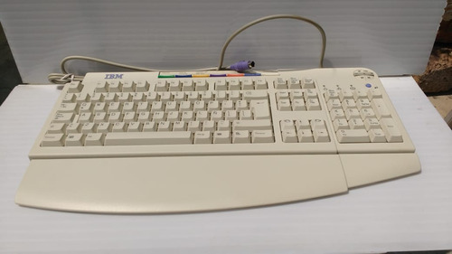 37l2593 Teclado Profesional En Español Mca Ibm Blanco Desuso