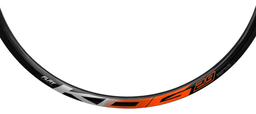 Roda Dianteira Mtb Aro 29 Kog Freios A Disco Raios Zincados Cor Preto/laranja