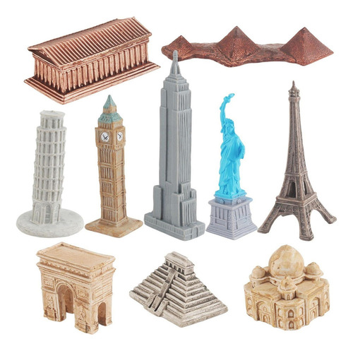 Juego De En Miniatura De Edificios Emblemáticos Uds., Juego