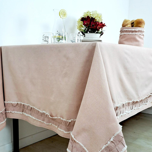 Mantel Flanners 160x300cm Rosado