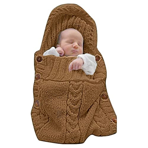 Xmwealthy Recién Nacido Baby Wrap Swaddle Blanket Knit Sleep