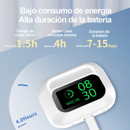 Bluetooth Audifonos Cancelacion De Ruido Con Pantalla Táctil