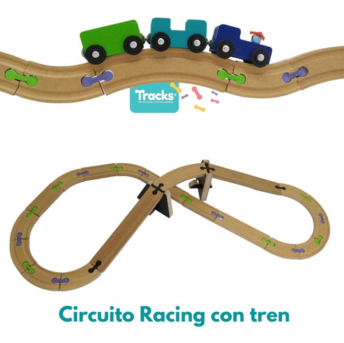 Imagen 1 de 10 de Tracks Pistas Circuito Racing Con Tren Compatible Trencity 