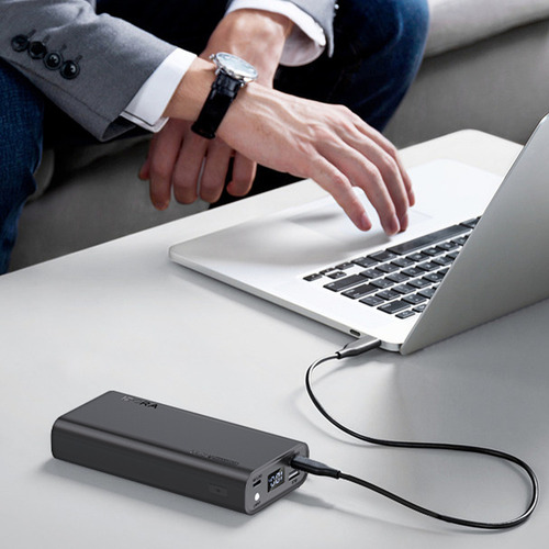 Powerbank 20,000 Mah 1hora Carga Rápida 22.5w Pantalla Led Negro
