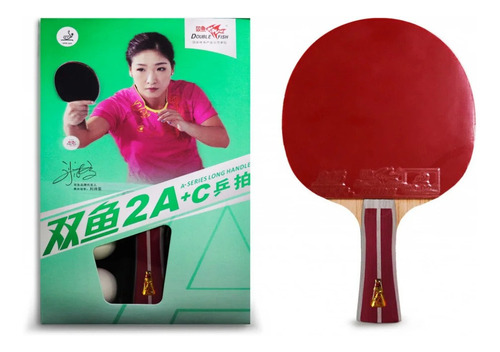 Paleta Ping Pong 2a+c Double Fish Tennis Mesa + Pelotas