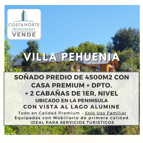 Soñado Predio De 4500m2 Con Casa + Dpto + 2 Cabañas - Uso Familiar - En La Peninsula Con Vista Al Lago