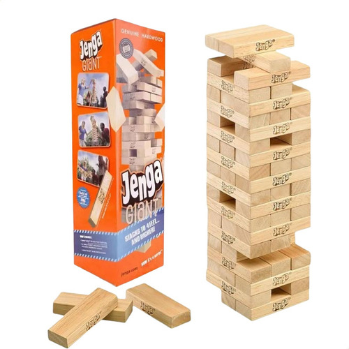 Conjunto Clássico De Blocos De Madeira Jenga