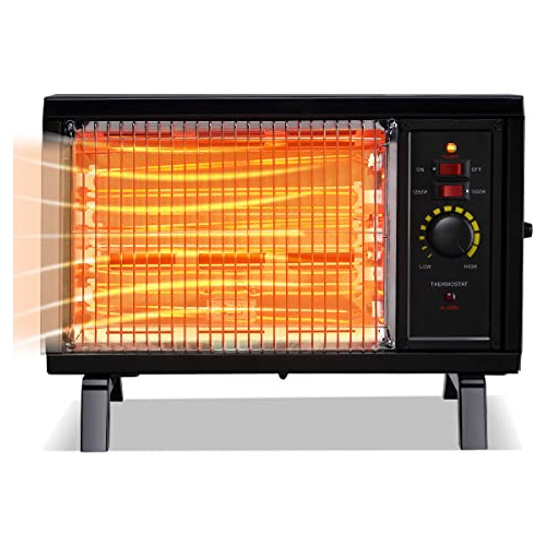 Calefactor Radiante Portátil Etl, 1250w/1500w, Calenta...