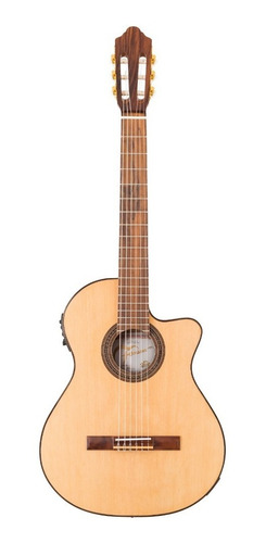 Imagen 1 de 4 de Guitarra Criolla Fonseca 40kec Con Ecualizador Y Corte