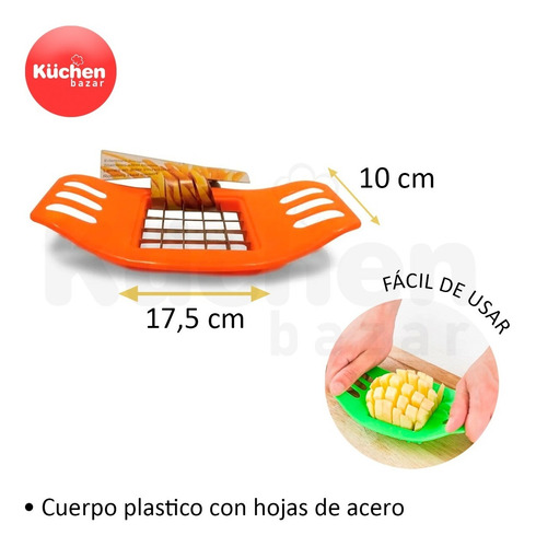 Imagen 2 de 9 de Cortador Rebanador De Papa Fritas