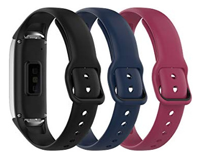 3 Mallas Para Reloj Samsung Galaxy Fit 2019 Sm-r370 Silicona