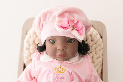 Imagem 4 de 10 de Bebê Reborn 21 Itens Princesa Boneca Senta Silicone Bolsa