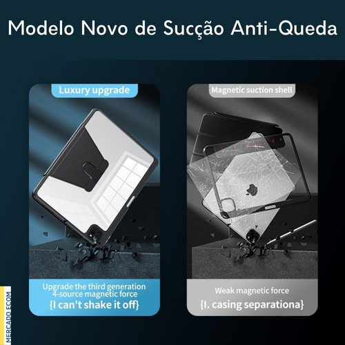 Capa Case Pasta Giratória 360 P/ iPad Air 4 E 5 Modelo 2022