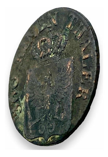 Wow Moneda Antigua De Prusia De 1 Pfenning Año 1821 D (Usado)
