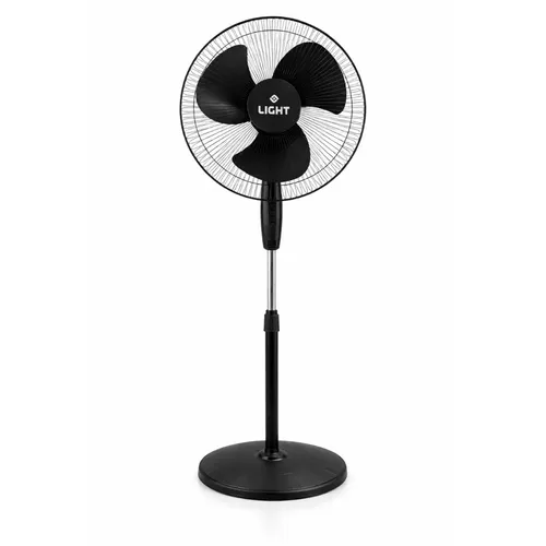 Ventilador De Coluna Light Turbo Silencioso 3 Pás Altura Ajustavel 3 Velocidades 40cm Preto 40 Cm 50 Hz 220v Plástico