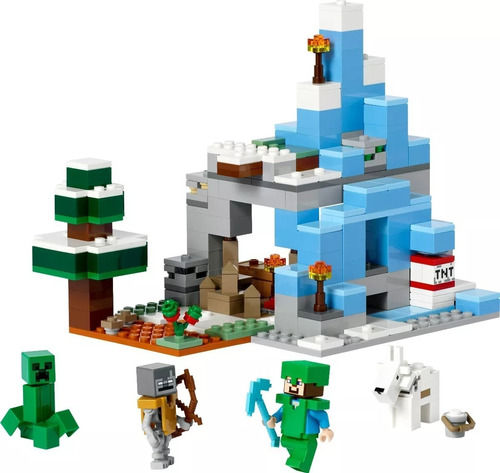 Set De Lego Minecraft Los Picos De Hielo 21243 Original 