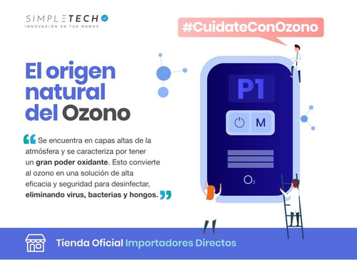 Imagen 5 de 10 de Ozonizador Purificador Sanitizante Portatil Recargable Usb