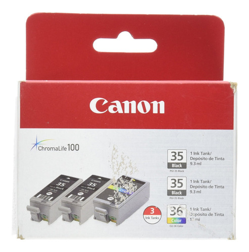 Canon Pgi-35 Twin Black Y Cli-36 Color Ink 1509b007ab / Ae