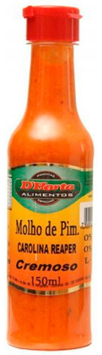  Molho De Pimenta Carolina Reaper 150ml D'horta - A + Ardida