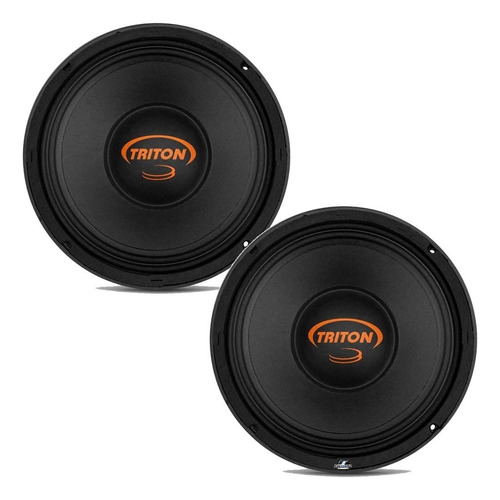 2 Alto Falante Medio Grave 8 Polegada 450w Rms 8 Ohms Triton