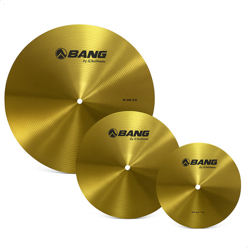 Kit Completo Pratos Bateria Waldman Bang Hh14 Crash 16 18
