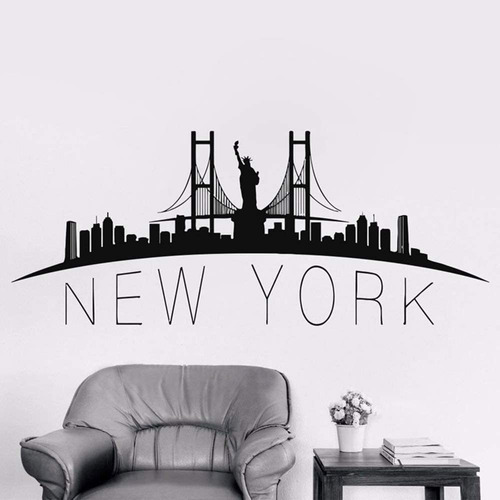  New York City Wall Decals Skyscraper Vinyl Home Decor ...