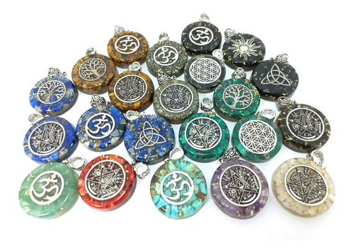 Orgón - Flor De Loto - 7 Chakras + Cadena Acero