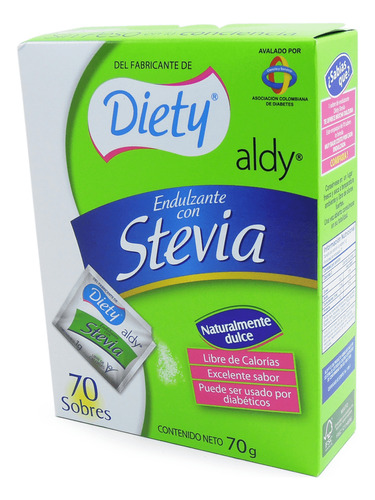 Endulzante Stevia X 70 Sobres.aldy