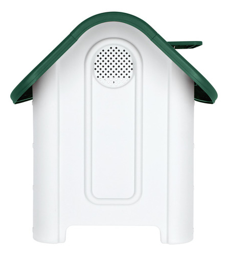 Casa Para Perro Térmica Mascoamigo Con Puerta Razas Chicas Color Verde Musgo