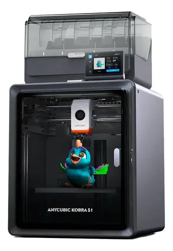 Impressora 3D Anycubic Kobra S1 Combo 600mm/s Multicor PLA ABS FDM