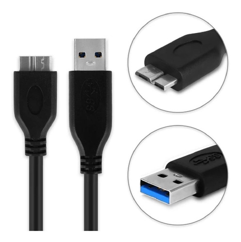 Imagen 3 de 6 de Cable Usb 3.0 Disco Duro Toshiba Note3, S5 Datos Fast Charge