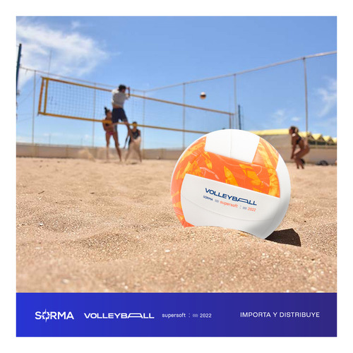 Imagen 3 de 9 de Pelota De Voley Tricolor Apto Profesional Pvc Super Soft