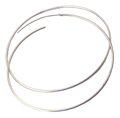 Imagen 3 de 10 de Aros Plata Argollas Cubanos 6,2 Cm (nro 13)