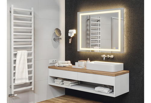 Espejo Con Luz Led Baño Häfele Bluetooh Desempaña 120x90 Cm