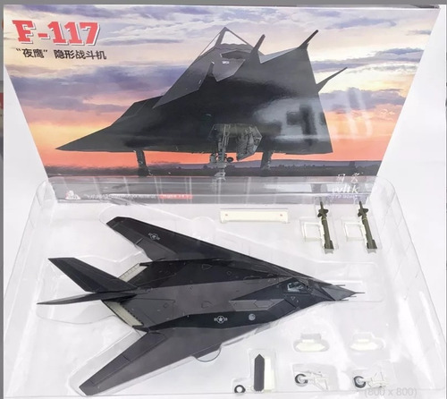 Miniatura Diecast 1/72, Lockheed F117 Night Hawk, Wltk