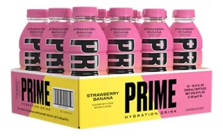 Prime Hydration Drink Energetica Strawberry Banana 12 Pz