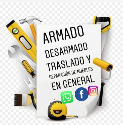 Imagen 1 de 5 de Armador De Muebles, Desarmados, Traslados Y Reparación.