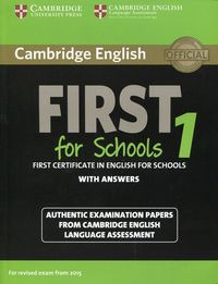 Cambridge English First 1 For Schools Fo... (libro Original)