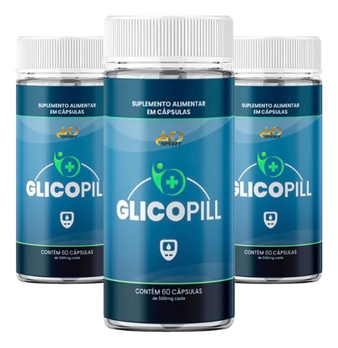 Glicopill 60 Cápsulas Suplemento Para Suporte Glicêmico Fórmula