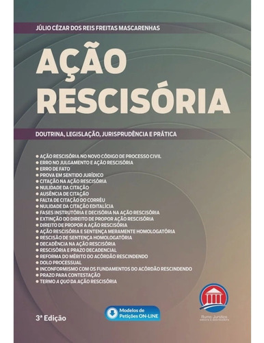 Ação Rescisória - 2022 - Novo - Lacrado