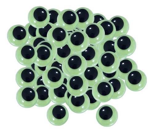 Ojos Que Brillan En La Oscuridad, Pegatina De 18mm 50 Piezas