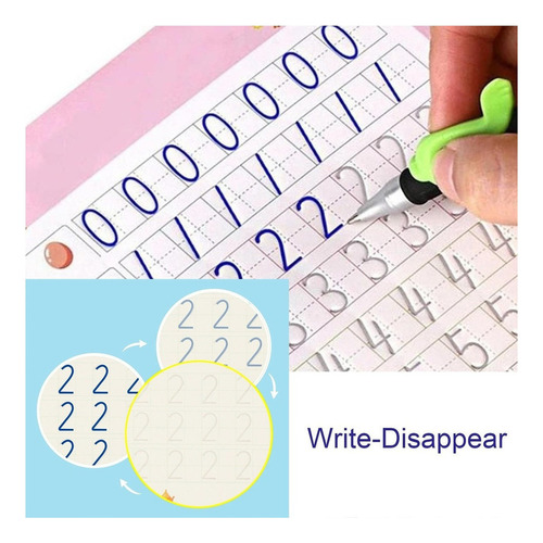 Conjunto De Cuadernos De Caligrafía Mágica Para Niños