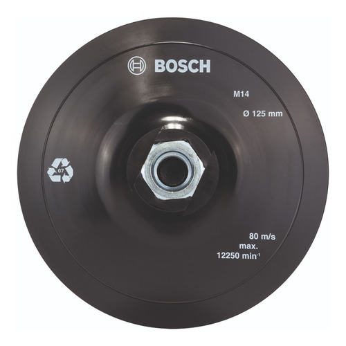 Imagen 3 de 4 de Plato De Goma Autoadherente 125mm. M14 Bosch Profesional